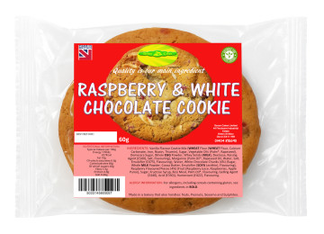 RASPBERRY & WHITE CC  x12 £1.29