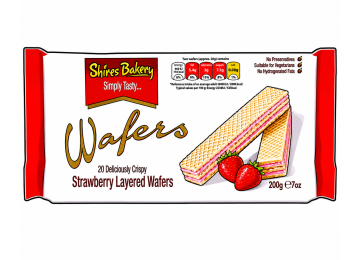 STRAWBERRY LAYERED WAFERS  £1.69
